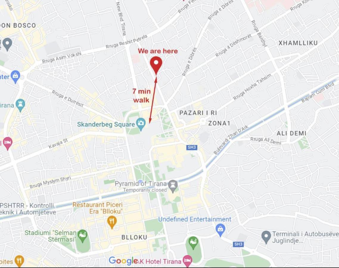 New Apartment In Center Of 地拉那 外观 照片